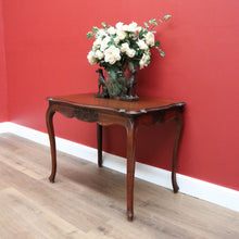 Load image into Gallery viewer, x SOLD Antique French Sofa Table Side Table Lamp Hall Table with Carved Scalloped Apron B10641