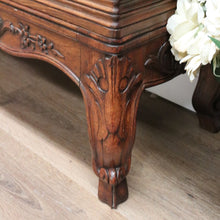 Load image into Gallery viewer, x SOLD Antique French Oak Hall Seat, Entry Slat Back Chair Bench Seat Chair Settle B10654