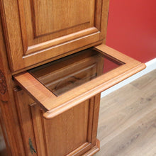 Load image into Gallery viewer, x SOLD Vintage French Drinks Cabinet Pantry Cupboard, Hall Cabinet, Pull out Glass Tray B10534
