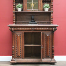 Load image into Gallery viewer, x SOLD Antique French Oak Sideboard, China Cabinet, or Bookcase, Hall Cupboard B10861