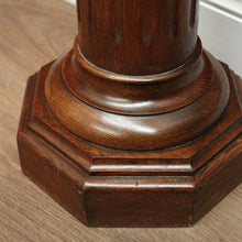 Load image into Gallery viewer, x SOLD Antique French Oak Pedestal, Plant stand in Oak Timbers, Statue Stand or Holder B11248