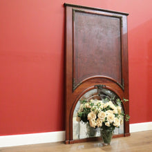 Load image into Gallery viewer, Antique French Mantle Mirror, French Walnut and Bevelled Edge Hall Wall Mirror B10571