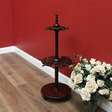 Load image into Gallery viewer, x SOLD Antique Australian Cedar Riding Boot Stand, Swivel Stand Boot Holder with Hooks B11004