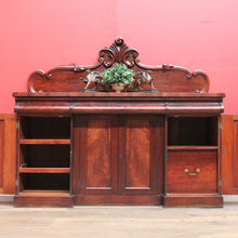 Load image into Gallery viewer, x SOLD Antique English Mahogany Sideboard, Antique Inverted Front Sideboard Cabinet B11017