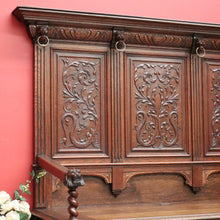 Load image into Gallery viewer, x SOLD Antique French Hall Seat, Lift Lid Blanket Shoe Box Hall Settle Bench Seat Chair. B10144