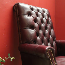 Load image into Gallery viewer, x SOLD Leather Chesterfield Button Back Office Chair Hancock and Moore Leather Armchair. B11283