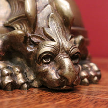 Load image into Gallery viewer, x SOLD Pair of Antique French Candle Holders, Antique Church Candle Sticks, IHS, Dragon B10765