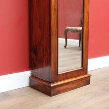 Load image into Gallery viewer, x SOLD Antique English Pedestal Cabinet, Flame Mahogany China Cabinet Hall Cupboard B10743