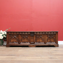 Load image into Gallery viewer, Antique French Coffer, Blanket Box, Storage Box, Marriage Chest, or Hall Seat B11128