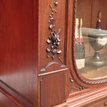 Load image into Gallery viewer, x SOLD Antique French Walnut Bookcase, French Linen Press or Walnut China Cabinet Glass B11111