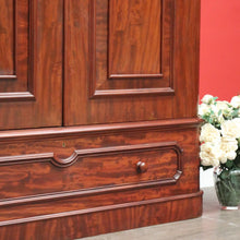 Load image into Gallery viewer, x SOLD Antique Victorian Mahogany Wardrobe with built in Chest of Drawers, Linen Press. B10329