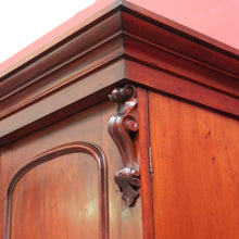 Load image into Gallery viewer, x SOLD Antique Australian Cedar Gentleman's Press, 2 Door Wardrobe Blanket Box Base B10741