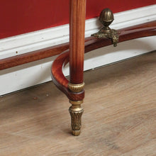Load image into Gallery viewer, x SOLD Vintage Italian Walnut, Marble and Gilt Brass Hall Table, Lamp or Side Table B11252