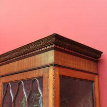 Load image into Gallery viewer, x SOLD Antique English Mahogany China Cabinet, Display Cupboard Hall Cabinet, Bookcase B10675
