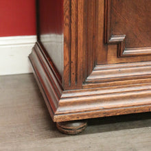 Load image into Gallery viewer, x SOLD Antique French Oak China Cabinet, 2 Height Bookcase with Turned Columns Buffet. B10214