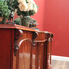 Load image into Gallery viewer, x SOLD Antique Australian Cedar Sideboard, Mirror Back Inverted Breakfront Sideboard B11096