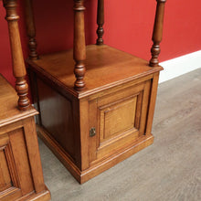 Load image into Gallery viewer, x SOLD Pair of Bedside Tables, Antique French Oak Bedside Cabinets, Hall Lamp Tables B10256