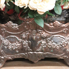 Load image into Gallery viewer, x SOLD Antique French Cast Iron Jardinière, Planter, Plant Stand, Kindling Holder B11035