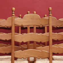 Load image into Gallery viewer, x SOLD Set of Six Antique French Dining Chairs, Antique Oak and Rush Seat Kitchen Chair B10815