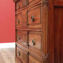 Load image into Gallery viewer, x SOLD Antique French Chest of Drawers Mirror Back Dressing Table, Antique Hall Cabinet B10822