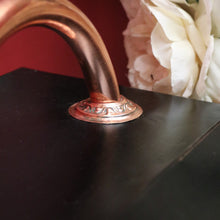 Load image into Gallery viewer, x SOLD Antique French Art Nouveau Copper and Iron Coal Scuttle Storage Box Magazine or Holder Kindling B10719