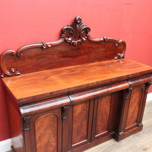 Load image into Gallery viewer, x SOLD Antique English Mahogany Sideboard, Antique Inverted Front Sideboard Cabinet B11017