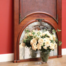 Load image into Gallery viewer, Antique French Mantle Mirror, French Walnut and Bevelled Edge Hall Wall Mirror B10571