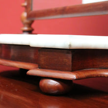 Load image into Gallery viewer, x SOLD Antique English Mahogany Marble Base, Chest of Drawers Mirror, Toilet Mirror B10706
