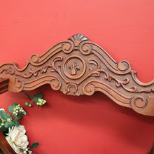 Load image into Gallery viewer, x SOLD Vintage French X Frame Hall Chair, Carved Savonarola Cross Frame Office Chair. B10271