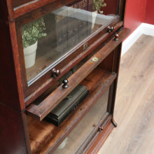 Load image into Gallery viewer, x SOLD Antique English Solicitors Bookcase, Four Section Stackable Bookcase, The Lebus B11089