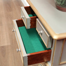 Load image into Gallery viewer, x SOLD Vintage Lamp Table, 3 Drawer Mahogany Sewing Table, Bedside Pedestal Wine Table B10672