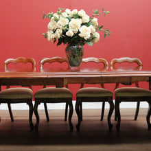 Load image into Gallery viewer, x SOLD Antique English D-End Dining Table, Antique Mahogany 3 Leaf Kitchen Dining Table B10823