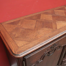 Load image into Gallery viewer, x SOLD Antique French Oak Three Drawer Sideboard, Cabinet, Curved Drawer Hall Cupboard B11063