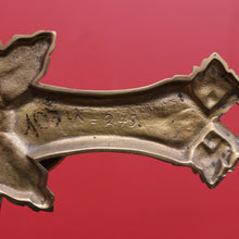 Load image into Gallery viewer, x SOLD Antique French Brass Church Altar Cross Crucifix Trio with Candle Stick Holders B10547