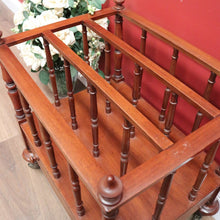 Load image into Gallery viewer, Antique English Music Canterbury , Magazine Holder, with Drawer to Base, Brass B11234