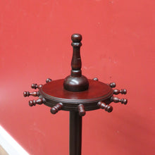 Load image into Gallery viewer, x SOLD Antique Australian Cedar Riding Boot Stand, Swivel Stand Boot Holder with Hooks B11004
