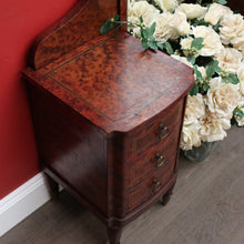 Load image into Gallery viewer, x SOLD Antique French Burr Walnut Dressing Table, Twin Pedestal Mirror Dressing Table. B10436