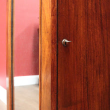 Load image into Gallery viewer, x SOLD Antique English Pedestal Cabinet, Flame Mahogany China Cabinet Hall Cupboard B10743