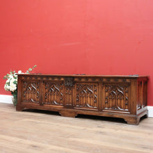 Load image into Gallery viewer, x SOLD Antique French Coffer, Blanket Box, Storage Box, Marriage Chest, or Hall Seat B11128