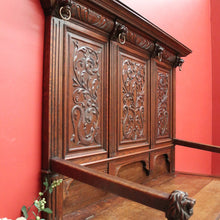 Load image into Gallery viewer, x SOLD Antique French Hall Seat, Lift Lid Blanket Shoe Box Hall Settle Bench Seat Chair. B10144