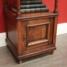 Load image into Gallery viewer, x SOLD Antique French Bedside Table, Oak Lamp Table Bed Side Cabinet Hall Cupboard. B10406