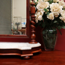 Load image into Gallery viewer, x SOLD Antique English Mahogany Marble Base, Chest of Drawers Mirror, Toilet Mirror B10706