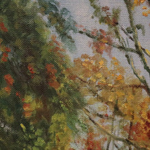 Load image into Gallery viewer, x SOLD Antique Oil on Canvas, Signed Van Lens Bottom Right, Forest Scene, Framed Oil. B11220