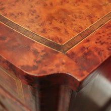 Load image into Gallery viewer, x SOLD Antique French Burr Walnut Dressing Table, Twin Pedestal Mirror Dressing Table. B10436