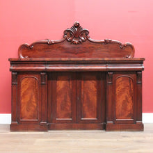 Load image into Gallery viewer, x SOLD Antique English Mahogany Sideboard, Antique Inverted Front Sideboard Cabinet B11017