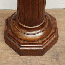Load image into Gallery viewer, x SOLD Antique French Oak Pedestal, Plant stand in Oak Timbers, Statue Stand or Holder B11248