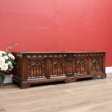 Load image into Gallery viewer, x SOLD Antique French Coffer, Blanket Box, Storage Box, Marriage Chest, or Hall Seat B11128