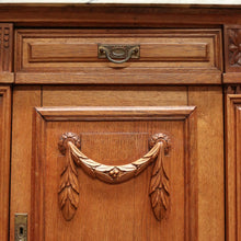 Load image into Gallery viewer, x SOLD Antique French Oak and Marble Sideboard, Two Drawer Entry, Foyer or Hall Cabinet B10956