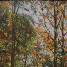 Load image into Gallery viewer, x SOLD Antique Oil on Canvas, Signed Van Lens Bottom Right, Forest Scene, Framed Oil. B11220