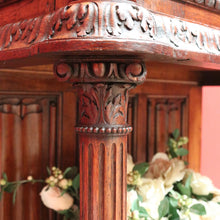 Load image into Gallery viewer, Antique French 19th Century Oak Gothic Revival, Sacrament Church Court Cabinet B10697